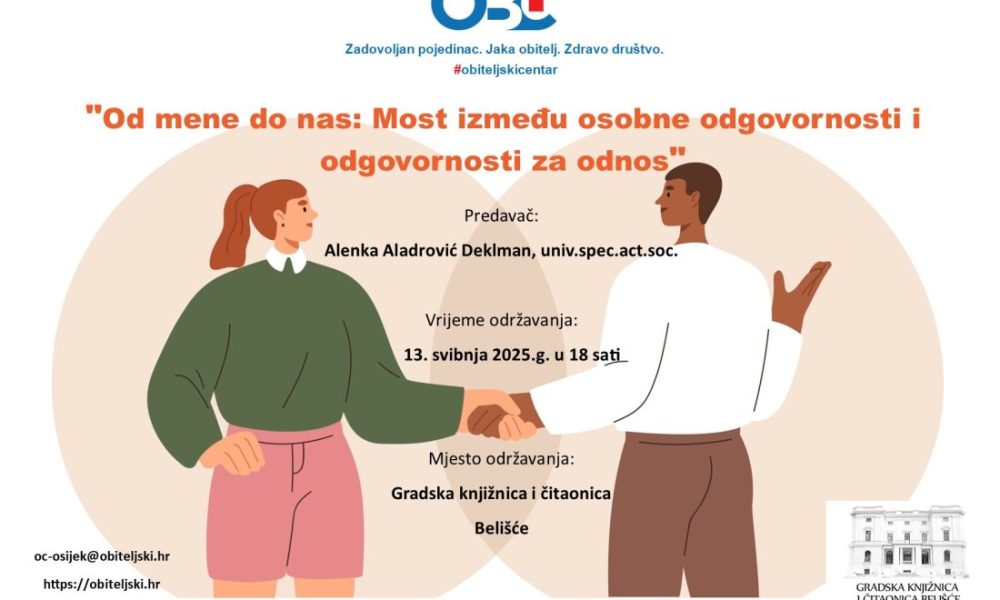Pozivnica za predavanje-Od mene do nas-most između osobne odgovornosti i odgovornosti za odnos