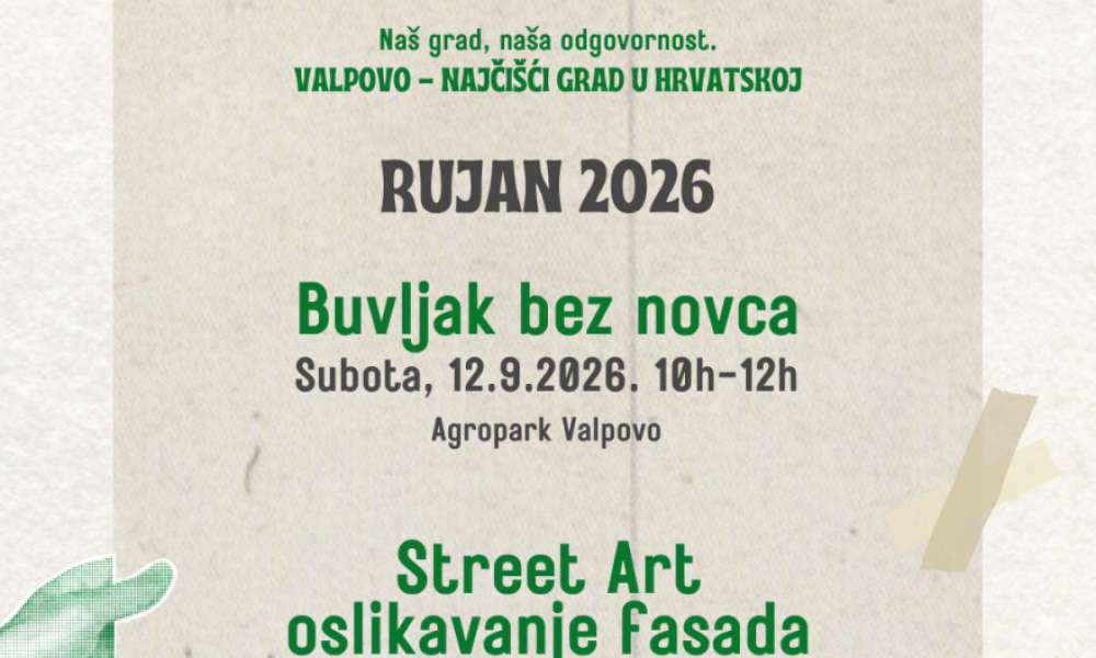 Valpovo - najcisci grad - rujan 2026