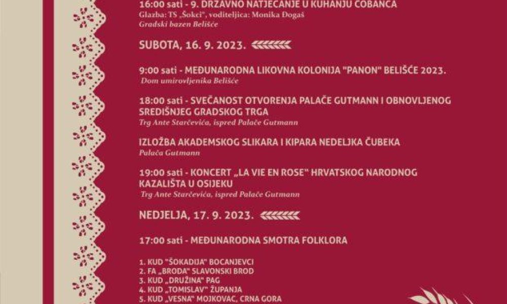 belišćanska zlatna jesen 2023